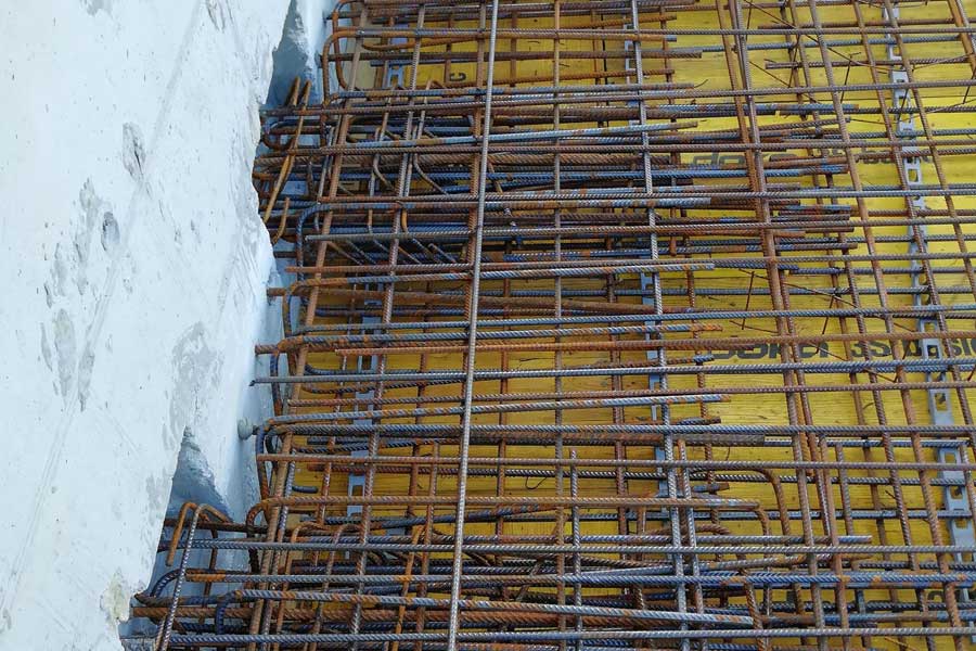 Bewehrung der Auflagertaschen für eine Geschossdecke