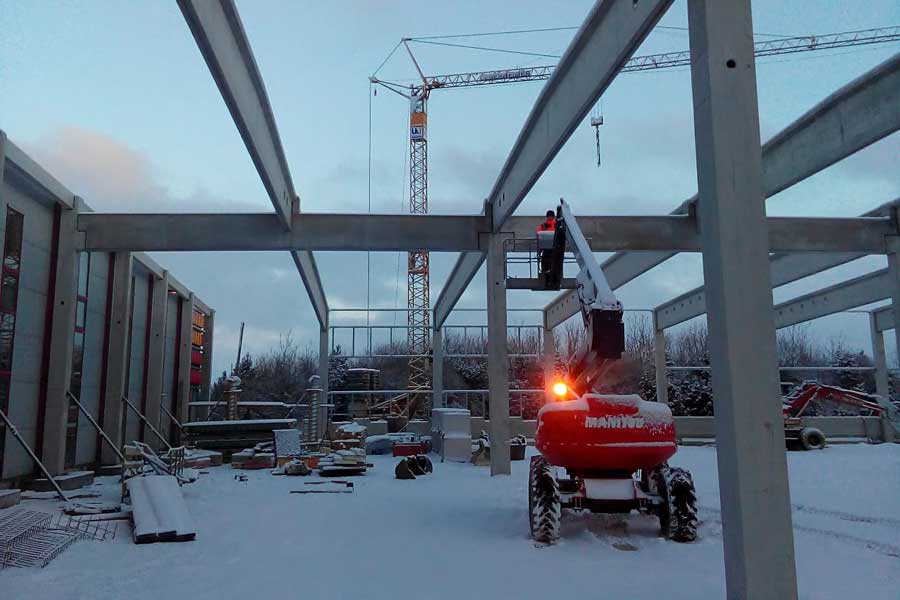 Stahlbetonfertigteilkonstruktion